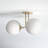 Luna Glass Semi Flush Mount-306874427