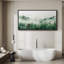 «Woodland Forest Landscape Green Mountain Mist Forest Nature Landscape», reproduction d'art sur toile-98042545-111176843