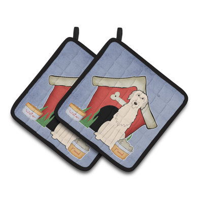 Caroline's Treasures Dog House Polyester Potholder