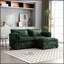 Canapé double surdimensionné luxueux avec tissu chenille et accoudoirs amovibles pour un confort ultime-1577694979