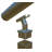 Square Profile Top Mounted Stainless Steel Post Round Saddle Handrail Pivotable Support