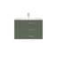 Ensemble de meuble-lavabo mural simple 30 po avec comptoir en céramique blanc vert forêt et tablette gauche Aurilla-641886403-737632751-737632752