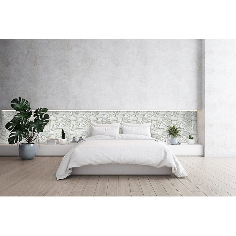 Retro-Art 3D Wall Panels | Wild Stone Brown/Beige/Grey | 17.5" x 23.75" 2.88 sq.ft., Beige/Brown