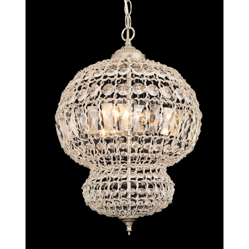 3 - Light Geometric Chandelier