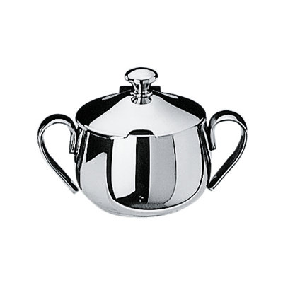Bombata Sugar Bowl with Lid 11.8 oz - 6 Pieces - Stainless Steel