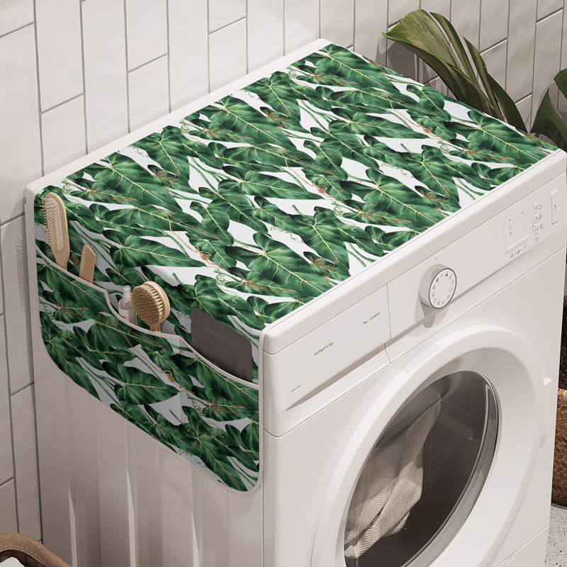 Ensemble de 2 bacs à linge vert cannelle et blanc 47 po x 18,5 po East Urban