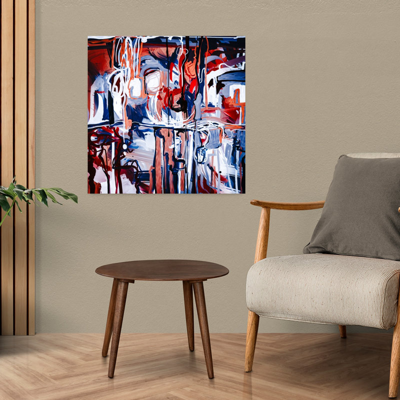 Art contemporain, art contemporain abstrait, H 24 po x l 24 po