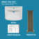 23" W x 19" D Pedestal Bathroom Sink Rectangular Vitreous China with 1 Faucet Hole and Overflow
