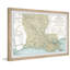 Louisiana State Map - impression encadrée-1420894967