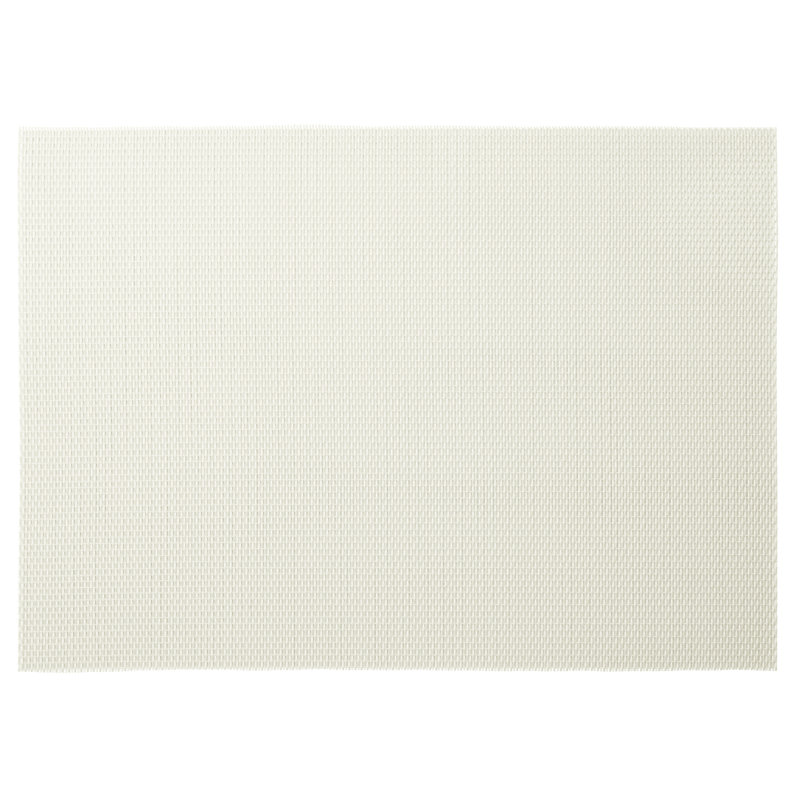 Vinyl Rectangle Placemat Set of 4, Upcycled Ivory