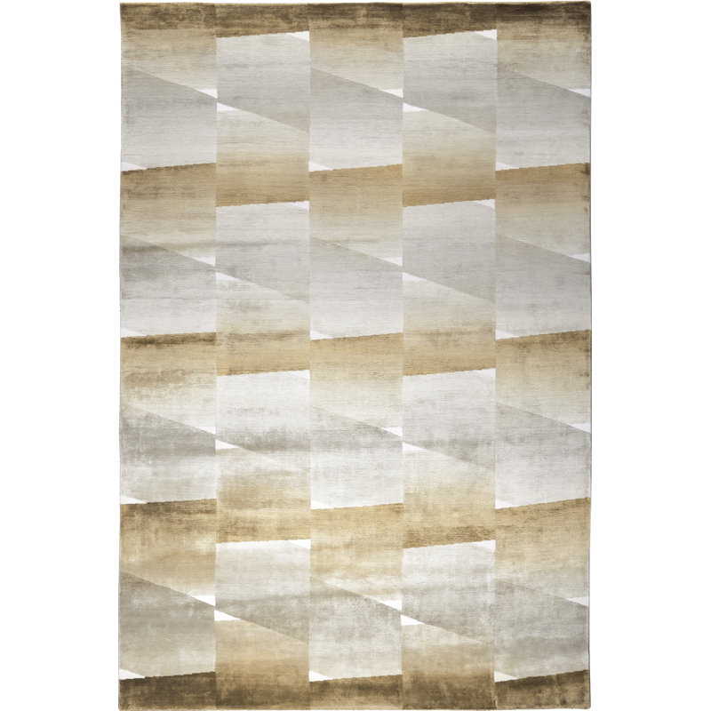 The Rug Company X Kelly Wearstler Crux Area Rug, Rectangle 4' x 6', Cognag