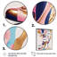 Rose et bleu déco, bottes à talons hauts III - Impression sur toile-2077887529-2077887532