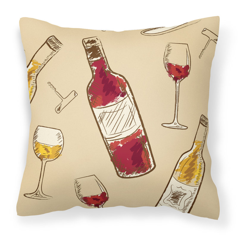 Outdoor Throw Pillow, Beige, 18" x 18"