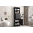 Modern MDF Board Tall Storage Cabinet With 3 Drawers And Adjustable Shelves For Bathroom, Study, Office-1911271406