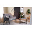 Table d'appoint 26 po en métal noir avec plateau en verre, table d'appoint mobile avec roulettes pour le salon, le vestibule, la chambre à coucher ou le bureau-1358126873-1363310533