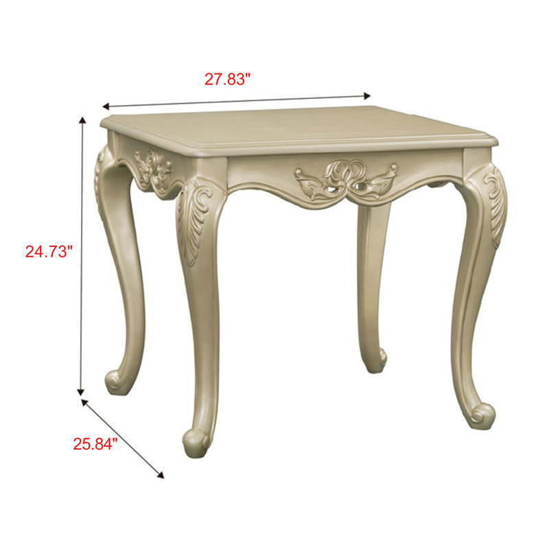 Table de bout Yelven Champagne Finish