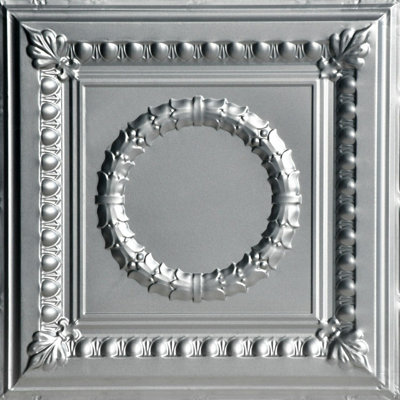 Carreau de plafond en étain 2 pi x 2 pi Victory