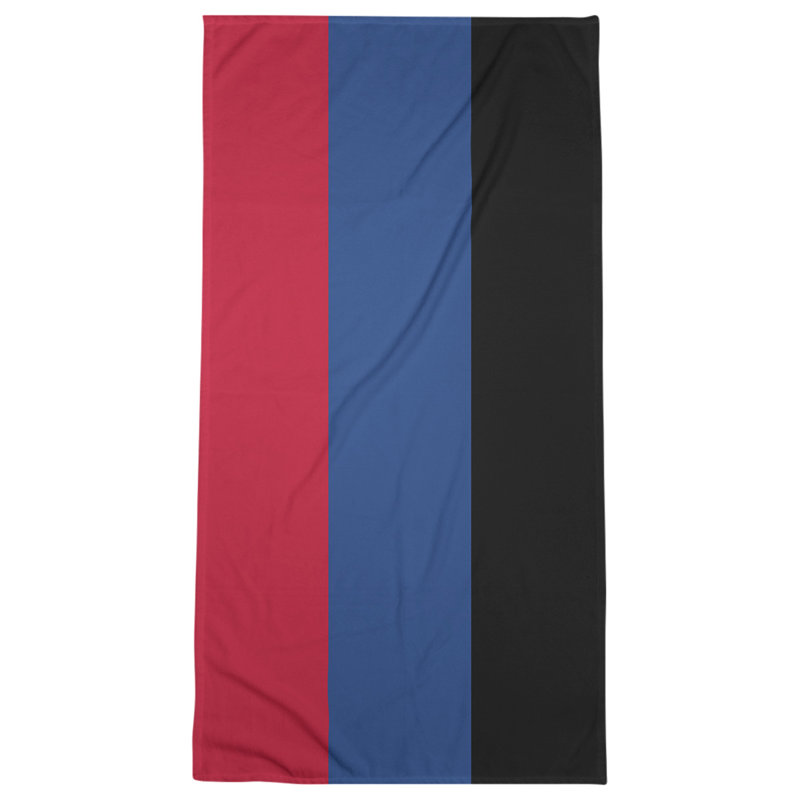 Lightweight Bath Towel, Red/Blue/Black