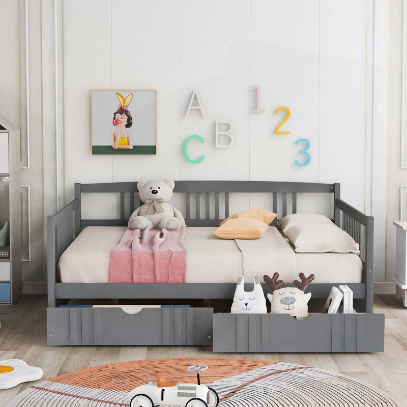 Versatile Twin Daybed with Drawers for Relaxation and Space Optimization, Twin, White