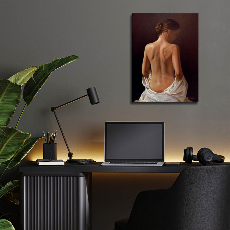 "Paysage féminin" par John Silver, H 16 po x l 12 po x P 0,13 po