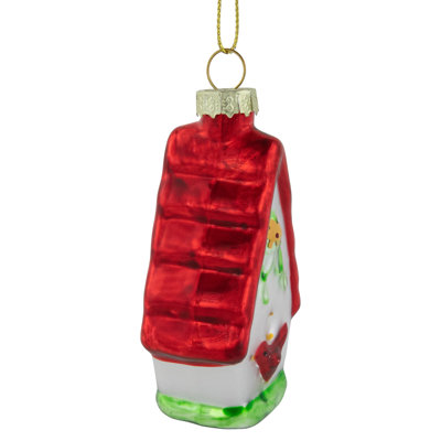 Birdhouse with Cardinal Annual Christmas Ornament
