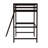 Riley Traditional Wood Slat Loft Bed with Integrated Desk & Ladder-72424424-72424425