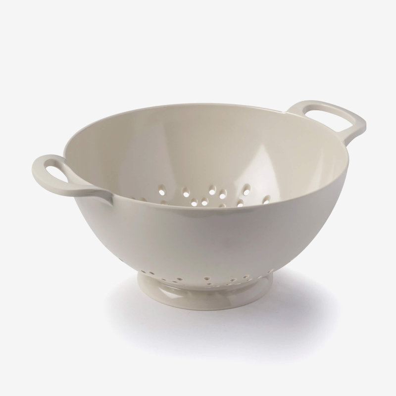 Premium Melamine Colander, 11cm H x  20cm W, Cream