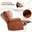 Chaise berçante pivotante à 360 ° avec massage et chaleur