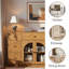 Buffet avec 2 portes, 7 tiroirs et tablette réglable-403002294