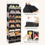 Over-the-Door Shoe Rack for Wardrobes, Holds 24-32 Pairs of Shoes, with Large Deep Pockets and Narrow Shelves