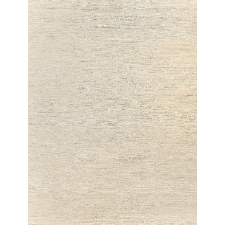Merino Wool Wool Area Rug in Ivory