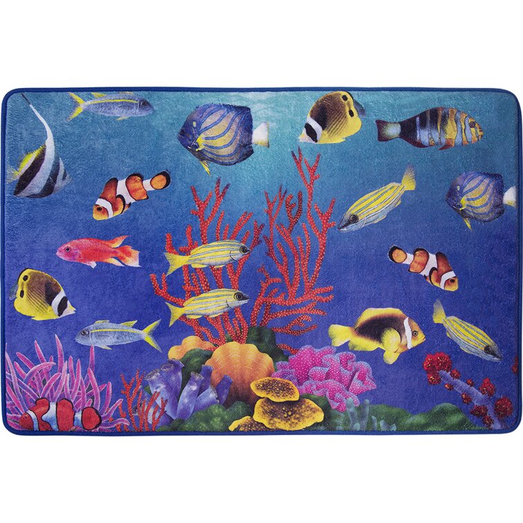 Coral Reef Themed The Beach Is My Happy Place Cotton Kitchen Dish