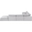 Canapé modulaire en velours 160 po conforme à la norme CAL117-88400028
