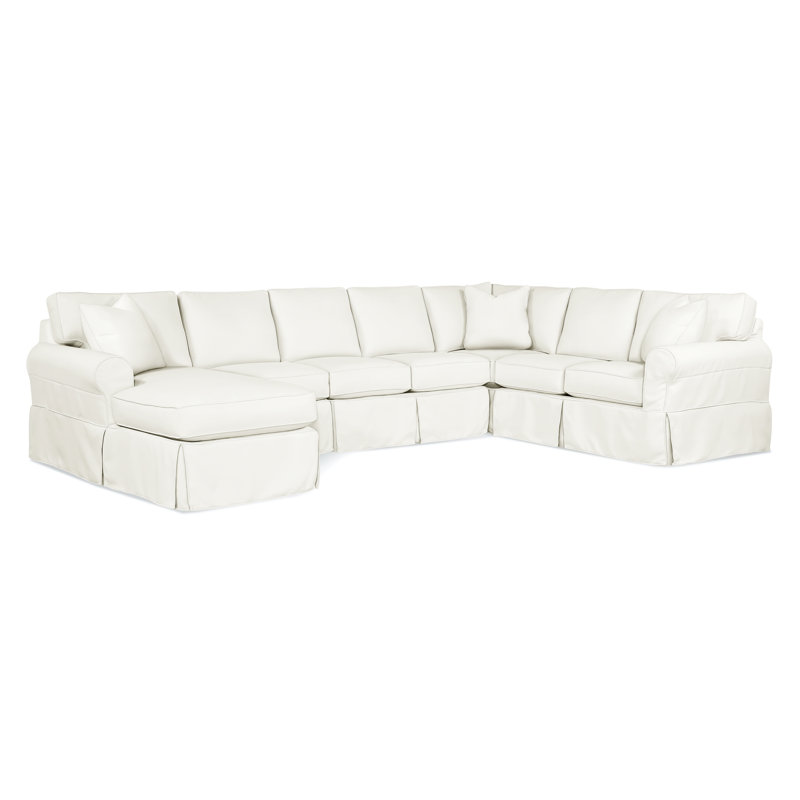 Bedford Chaise Sectional, Right Hand Facing, Elite Ivory; 0321-91