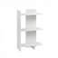 Étagère à 3 niveaux, bibliothèque autoportante avec tablette de rangement ouverte, présentoir vertical d'angle pour petits espaces-300077290-300077293
