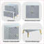 Table de chevet 2 tiroirs Gaines Grey