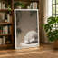 Sleeping Fox In Snow Scandinavian - Print-136790719-136790717