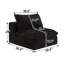 1 siège central + 1 repose-pieds-NOIR-927067792