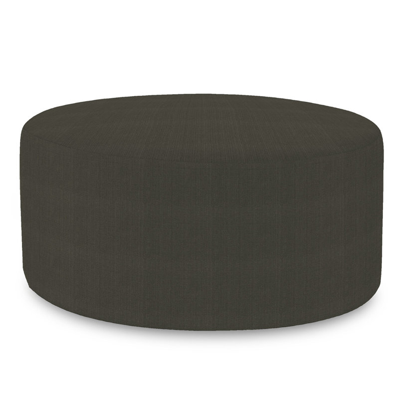 Averey Upholstered Ottoman, Charcoal