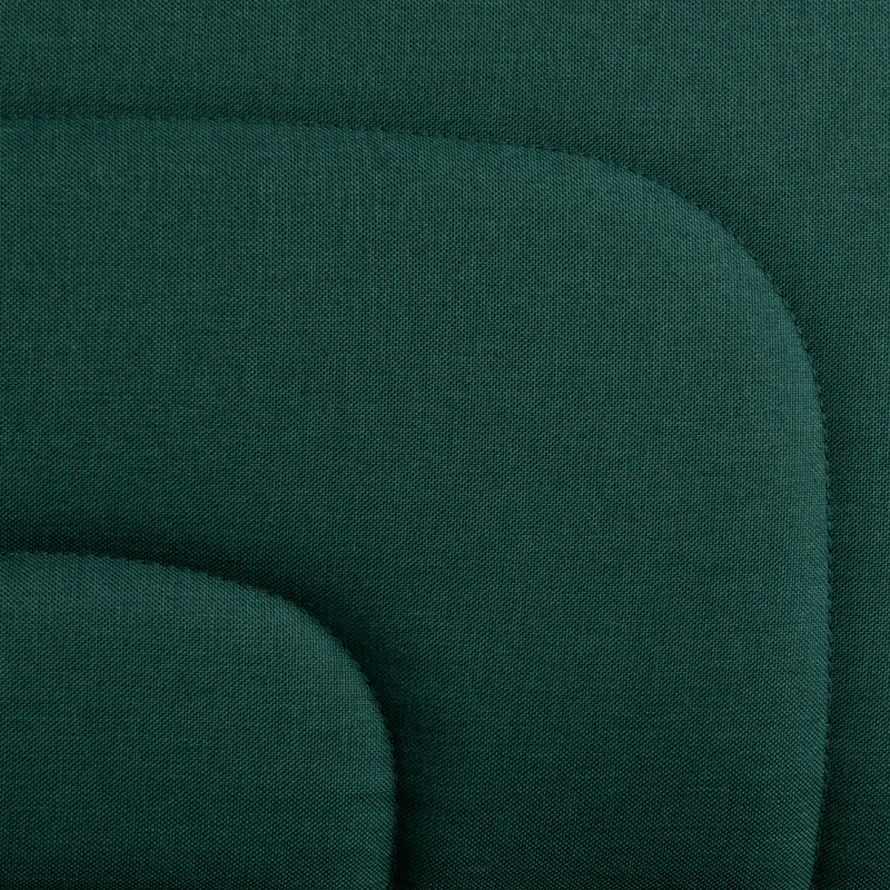  Serta® Ivy 66.1" Convertible Futon Sofa, Modern Channel Tufted, Woven Polyester Fabric, Forest Green Polyester