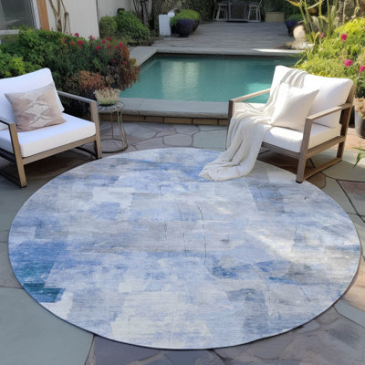 Tapis intérieur / extérieur bleu Elanor