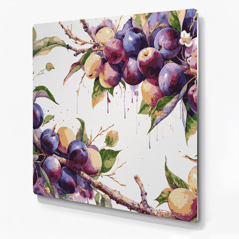 Art mural en métal Fruit, H 12 po x l 12 po