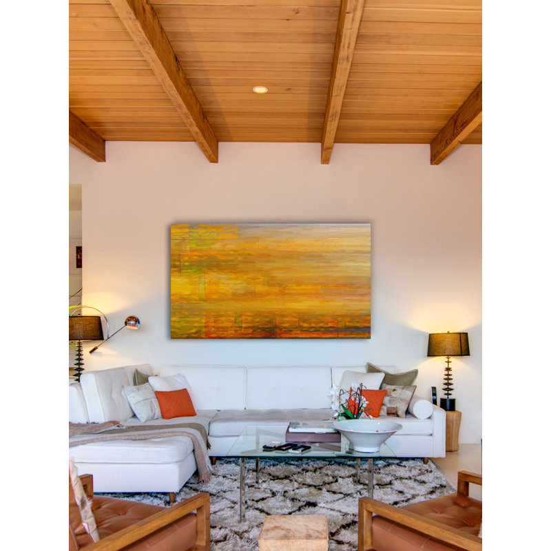 « abstract 1h », reproduction d’art sur toile tendue, H 18 po x l 36 po