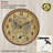 14” Wine Time Poly Resin Clock & Thermometer W/Bonus Corkscrew