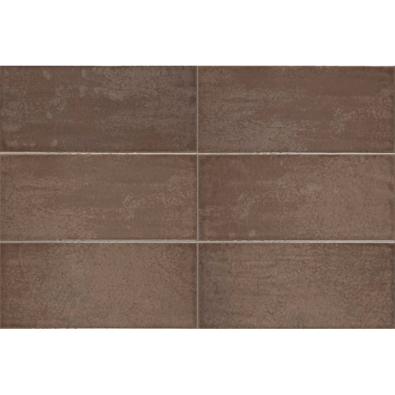 4" x 12" Ceramic Tile, Brown