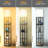 67" Column Floor Lamp with Shelves, Solid Wood, USB Ports, Storage Drawer and Bulb Included-1946722599