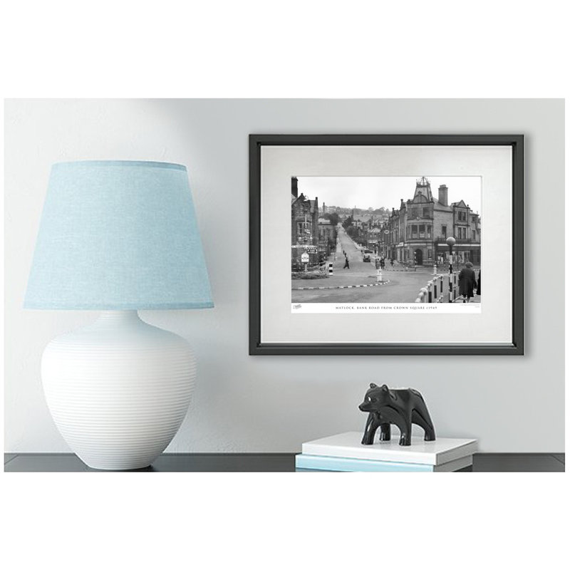 Matlock, Bank Road From Crown Square C1949 - Single Picture Frame Print, 28cm H x 36cm W x 2.3cm D
