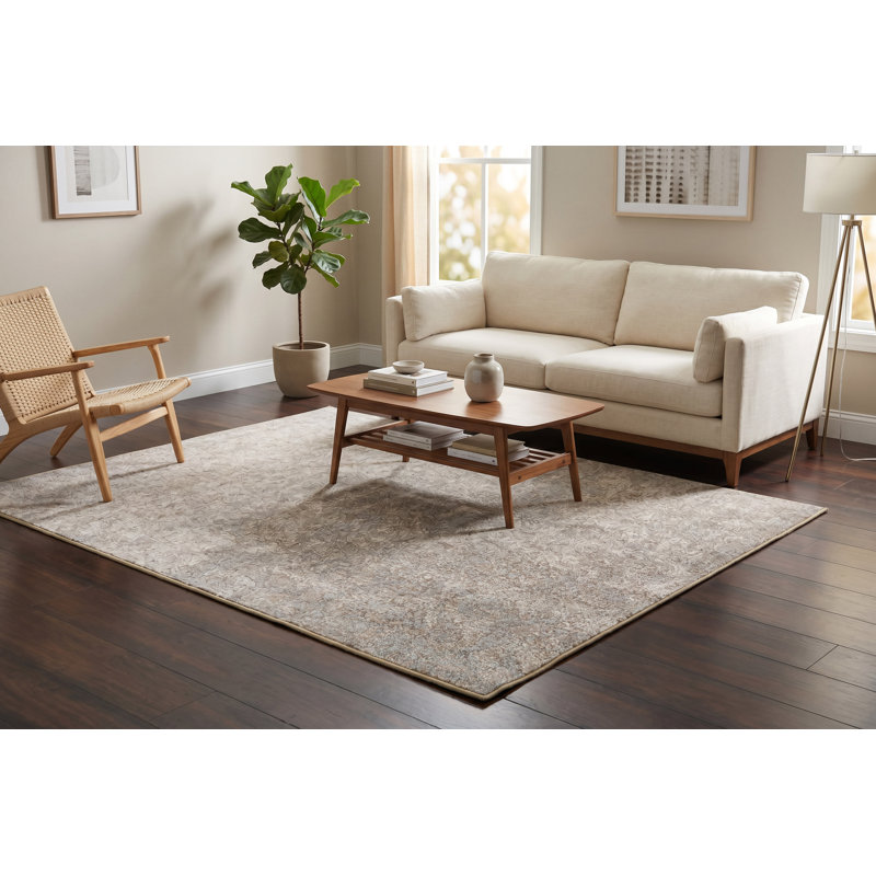 Buntin Floral Indoor Rug, Rectangle 6'7" x 9'6"