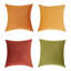 Ensemble de 4 coussins décoratifs en velours, couleurs contrastantes-114187991-114187993