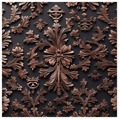Bronze Ornamental Motifs Comforter